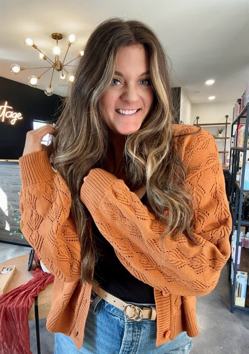 Pumpkin Spice Knitted Sweater