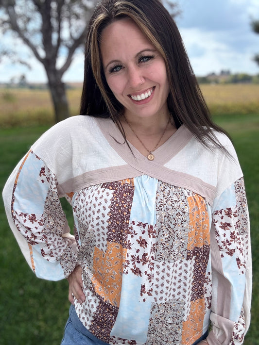 Patchwork Flowy Sleeve