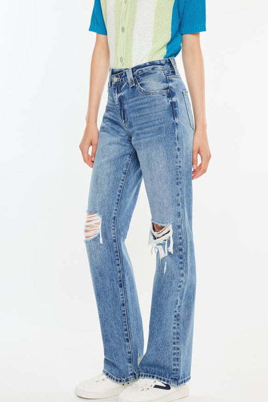 HIGH RISE 90’S CRISS CROSS STRAIGHT