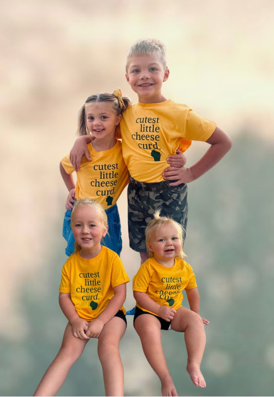 Cutest Little Cheese Curd toddler tee