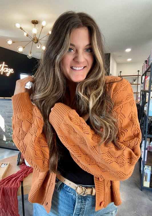 Pumpkin Spice Knitted Sweater