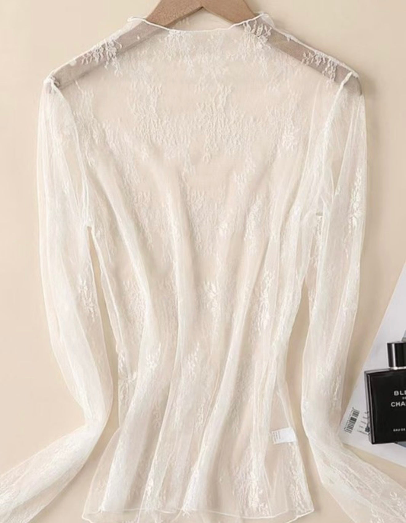 Lace Mesh Sheer Top